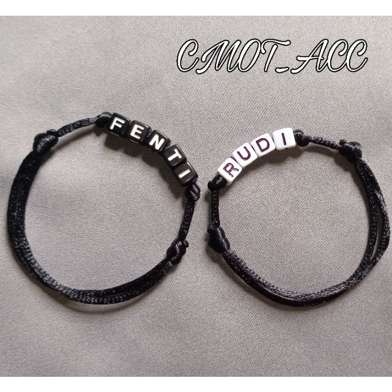 GELANG NAMA HURUF DADU