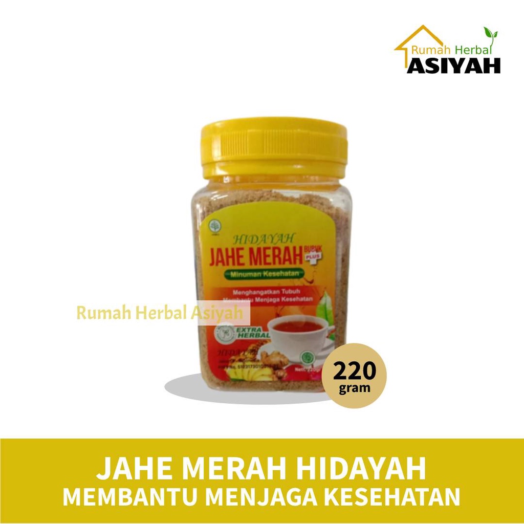 

Serbuk Jahe merah hidayah Toples 220gr Bantu meningkatkan Kesehatan