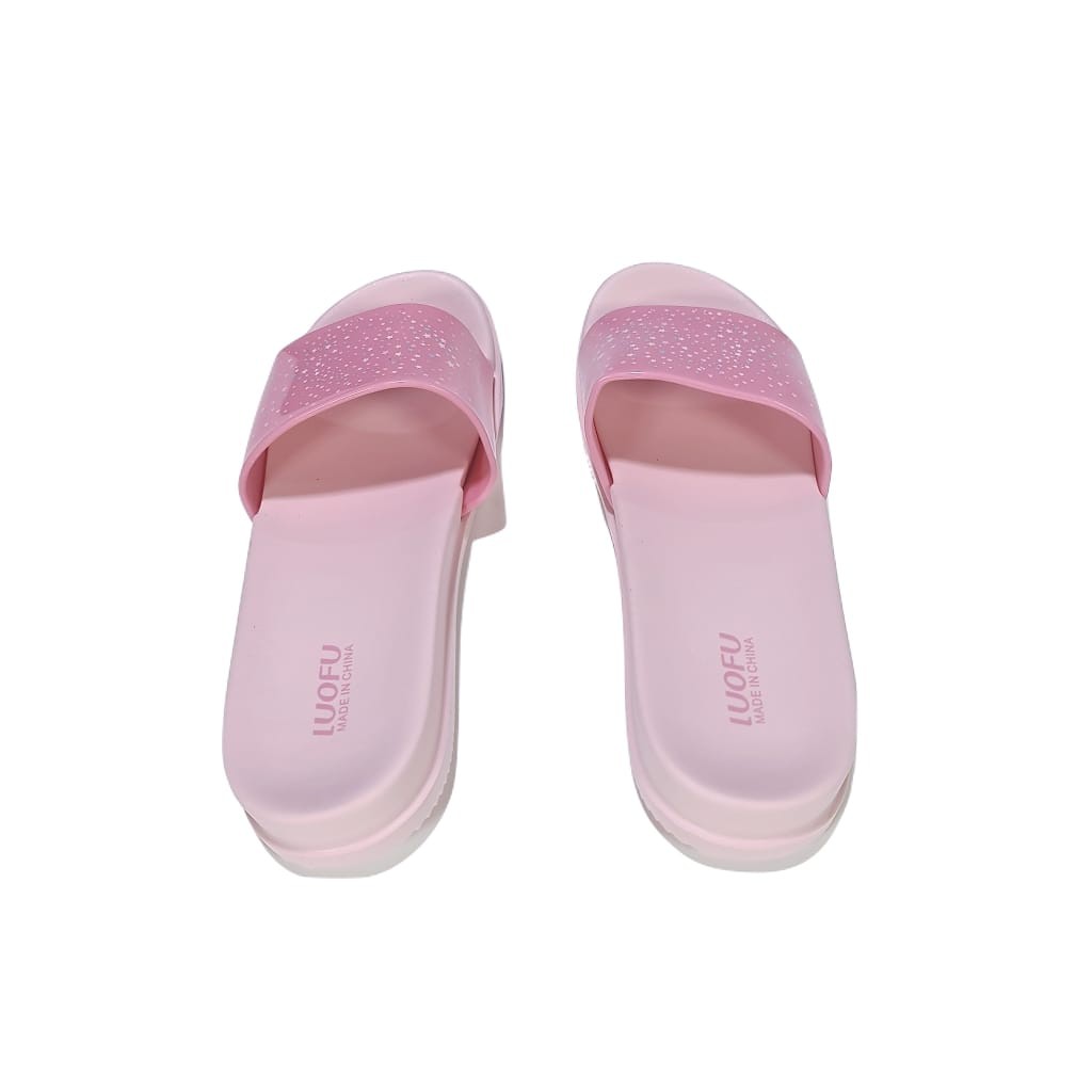LUOFU ORIGINAL jelly sandal karet empuk murah wanita selop sendal cewek import E7159B07KS
