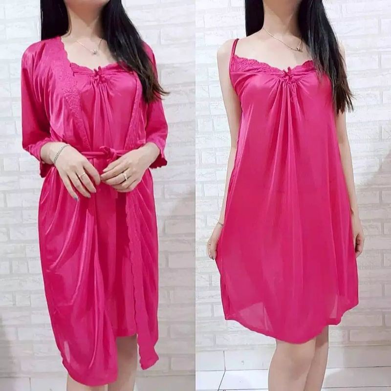 BAJU TIDUR Sexi PIYAMA WANITA KIMONO SET RECOMANDED /