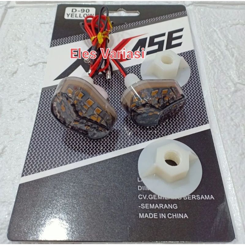 Lampu Sen / Sein Tempel Oval Vering Mika Smoke Gsx Cbr Ninja 150 Rr Old R15