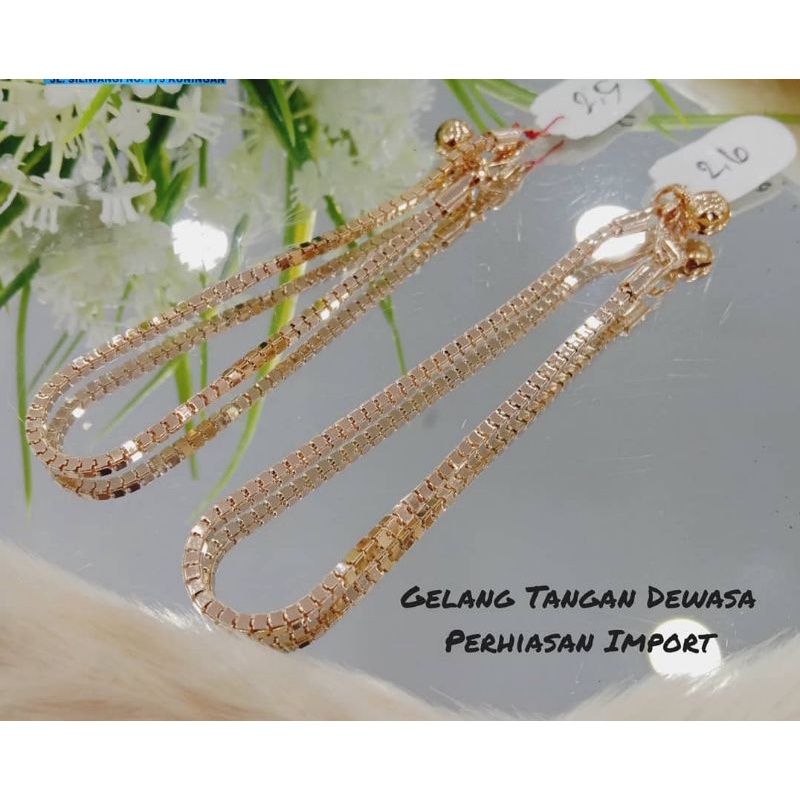 (Anti Karat) GELANG TANGAN MILANO REPLIKA EMAS