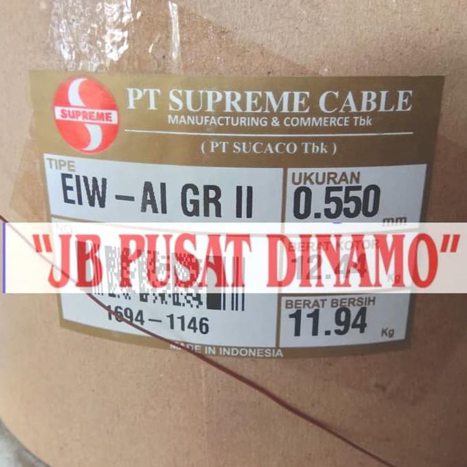 Kawat Tembaga 0,55 mm Supreme EIW AI email dinamo