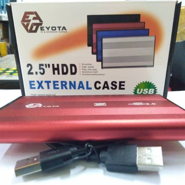 External Casing 2.5" USB 2.0 Hardisk atau HDD Casing Hardisk External