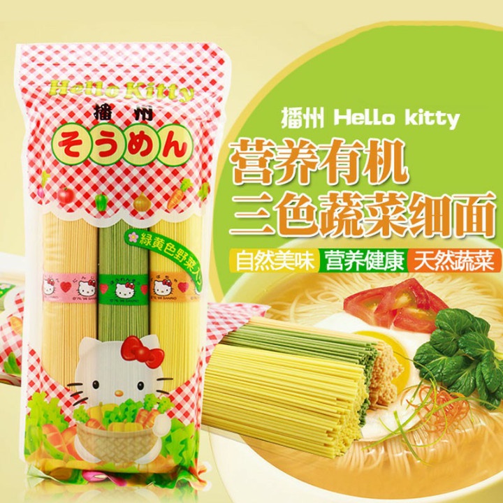 

Kanesu Vegetable Somen sayur Hello Kitty - mie kering jepang 3 porsi