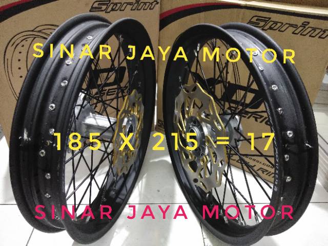 Velg velak klx bf 150 supermoto ring 17 1set sni