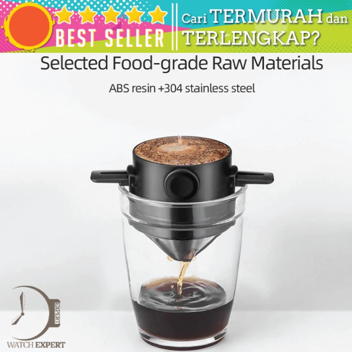 Bisa COD Filter Penyaring Kopi Portable Cone Coffee Dripper Tea Infuser - PINKAH F-402