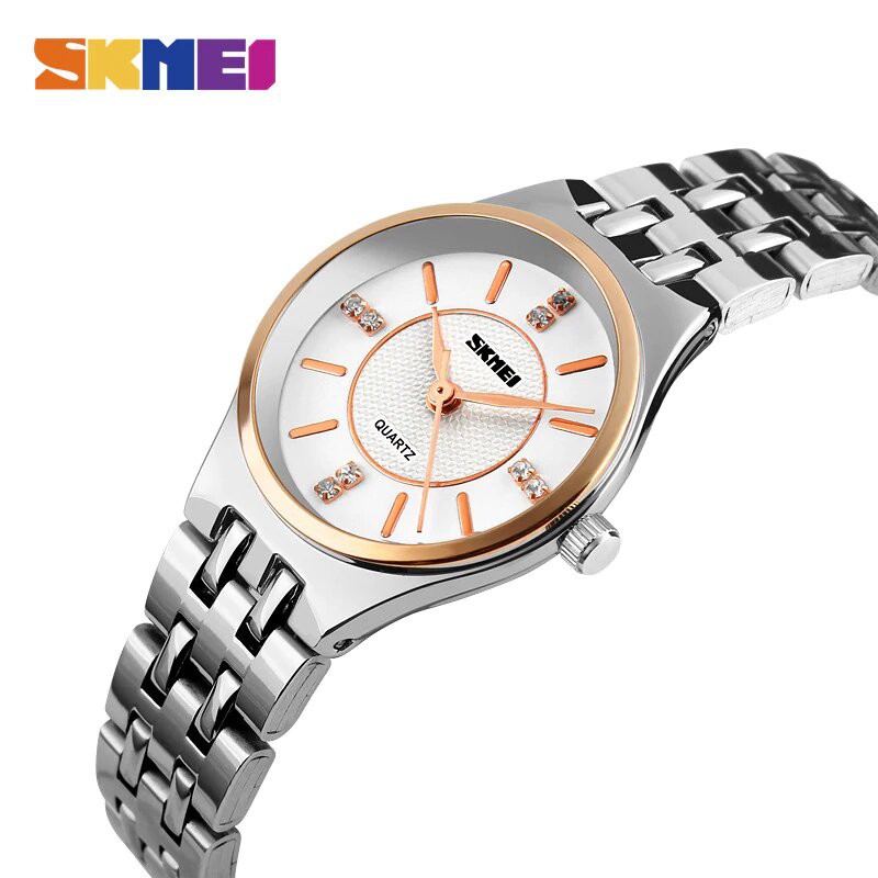 Jam Tangan Wanita / SKMEI 1133 Women Analog / Jam Tangan Stainless Steel / SKMEI