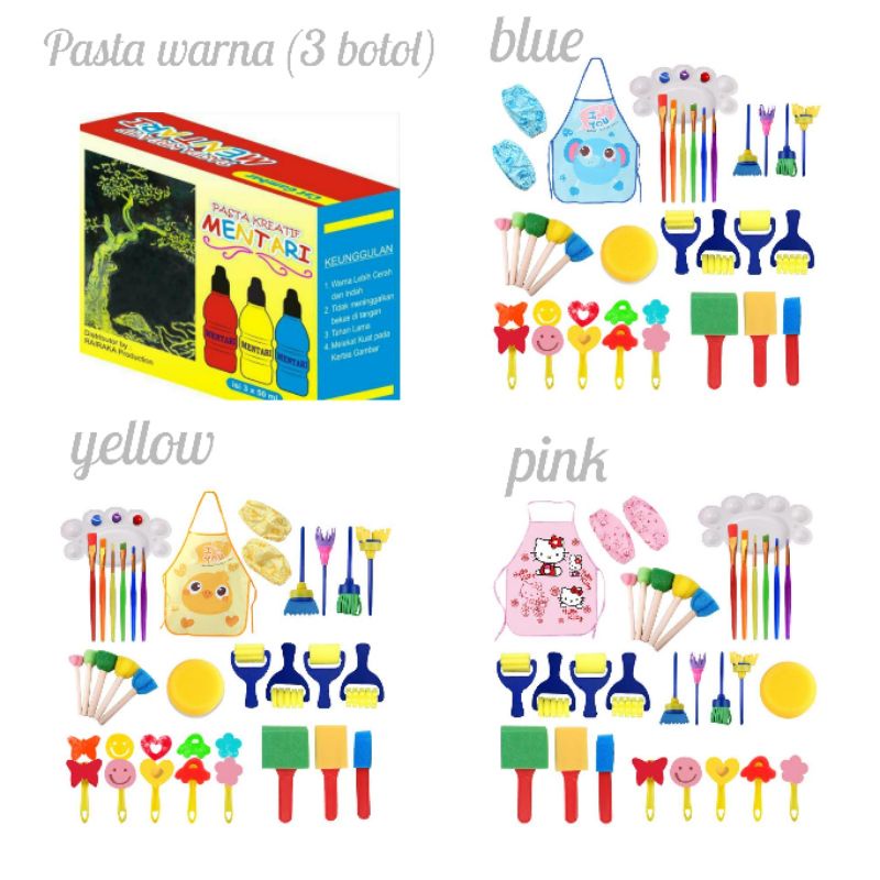 

art craft set 32 pcs (including pasta colour)