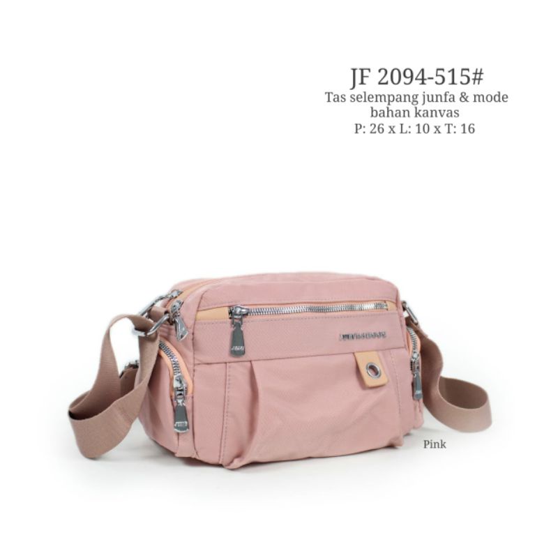 JUNFA Tas slempang wanita model terbaru original JUNFA ukuran 26x16x10
