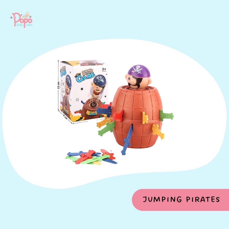 Mainan Jumping Pirates roulette (Mainan tong bajak laut/FREE BUBBLEWRAP)