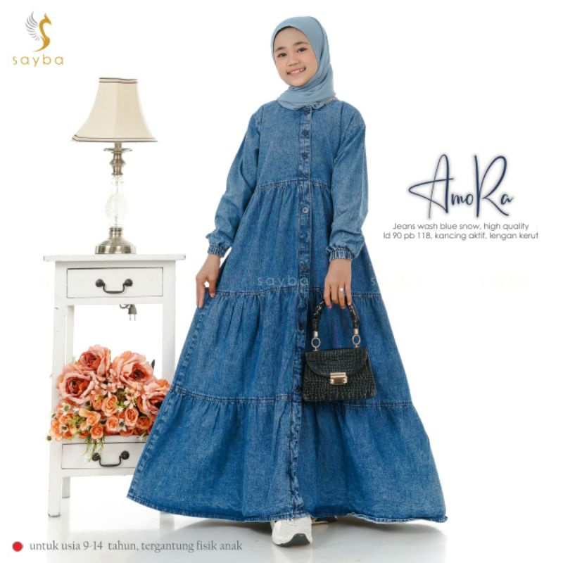 GAMIS ANAK TERBARU LAVINA 9-11 TH TERGANTUNG FISIK ANAK/GAMIS RYLAN/MAXY KIDS/AMORA HIGH QUALITY/CUP