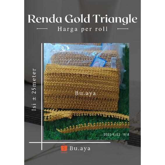 Renda Gold silver 1rol Triangle