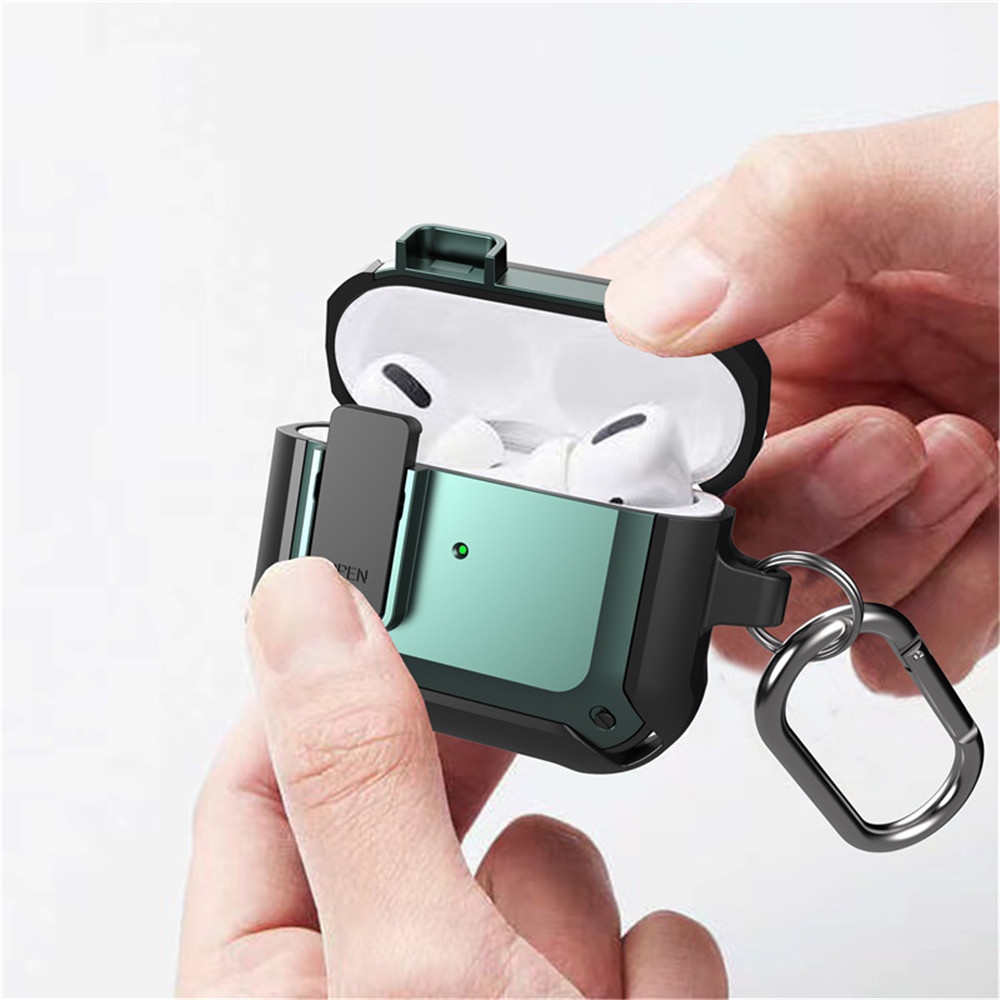 Cocok untuk Airpods Pro Pelindung Cover dengan Switch Apple Bluetooth Headset Shell Airpods3 Headset Cover dengan Keychain