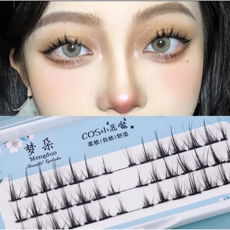 DEVIL TRAY - Little Devil Cos False Eyelashes Natural Simulation Grafting Single Cluster Eyelashes Makeup Beauty Tools