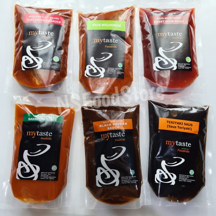 

SAUS-DRESSING- MYTASTE SAUS BARBEQUE BLACKPEPPER TERIYAKI BOLOGNESE SAUCE 500GR -SAUS-DRESSING.