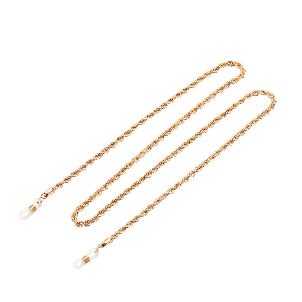 Pistachio Tali Lanyard Holder Kacamata Baca Hias Mutiara Anti Hilang Untuk Pria / Wanita-YJL031