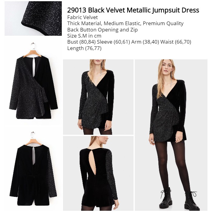 metallic black jumpsuit