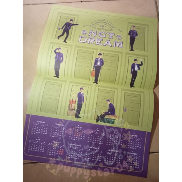 FOLDED POSTER CALENDER SET SEASON GREETING 2022 NCT DREAM