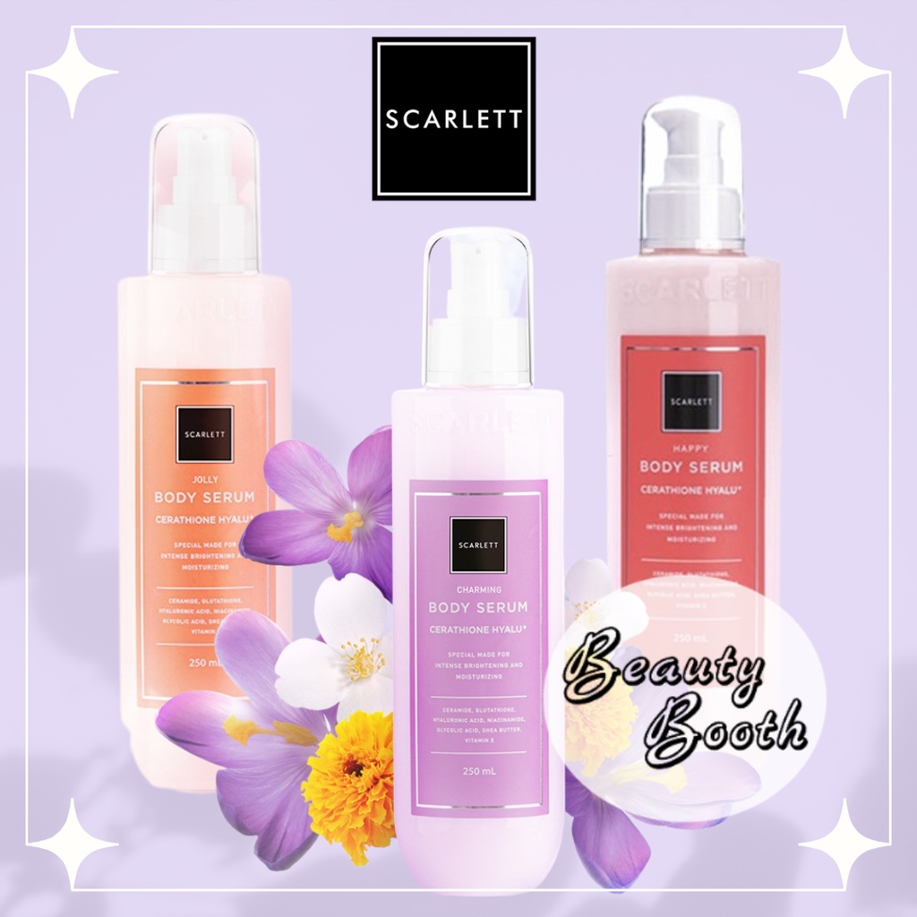 SCARLETT Whitening Body Serum Jolly | Body Serum Charming | Body Serum Happy Scarlet