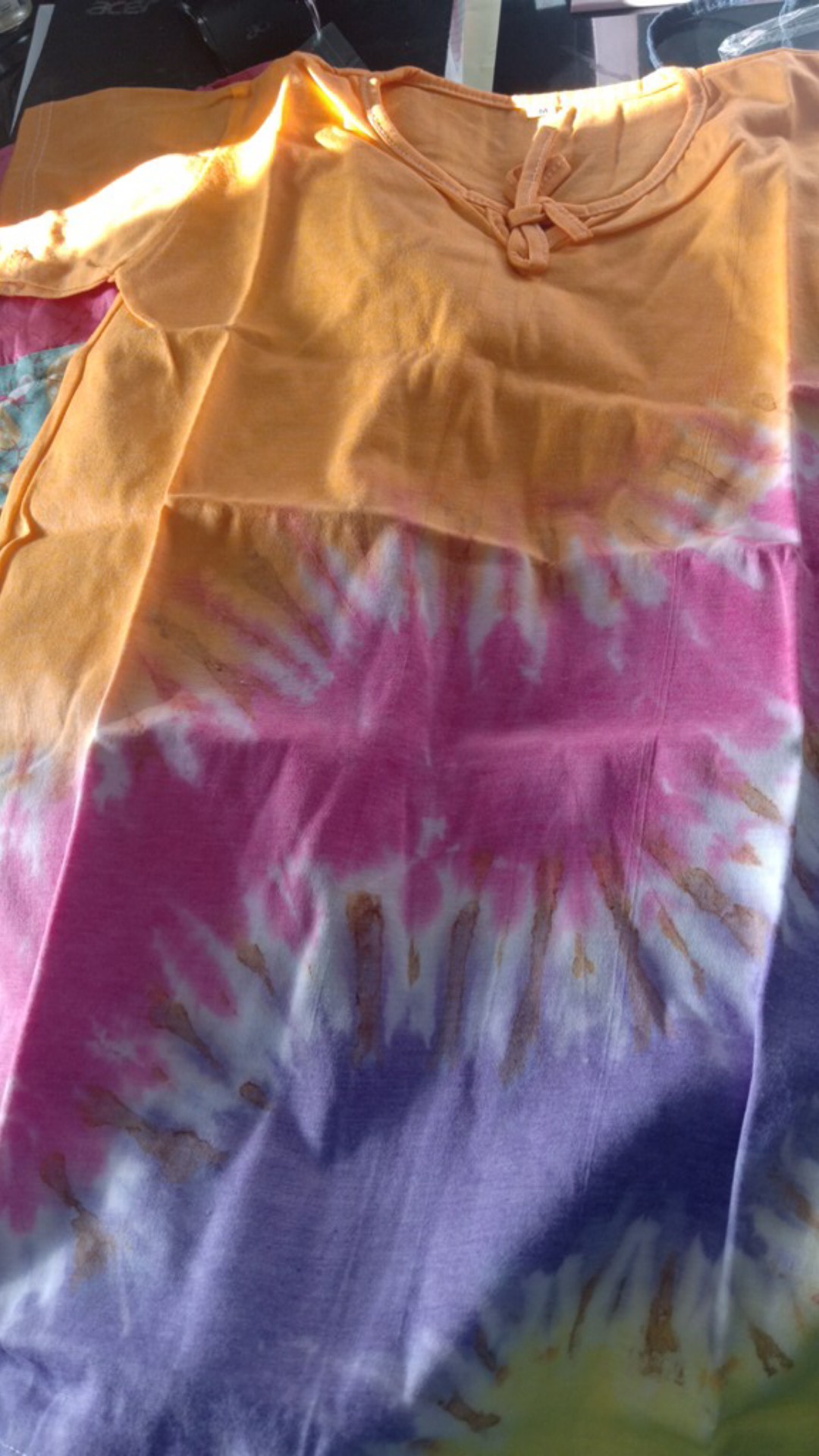 Daster Kaos Anak Batik Jumputan Cantik Size M Usia 3,4,5 Tahun