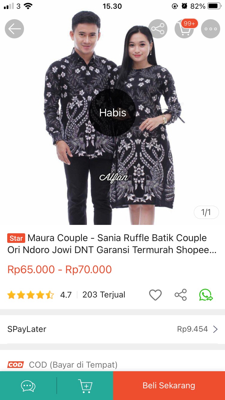Maura Couple - Sania Ruffle Batik Couple Ori Ndoro Jowi Dnt Garansi Termurah Shopee Selendang Merak