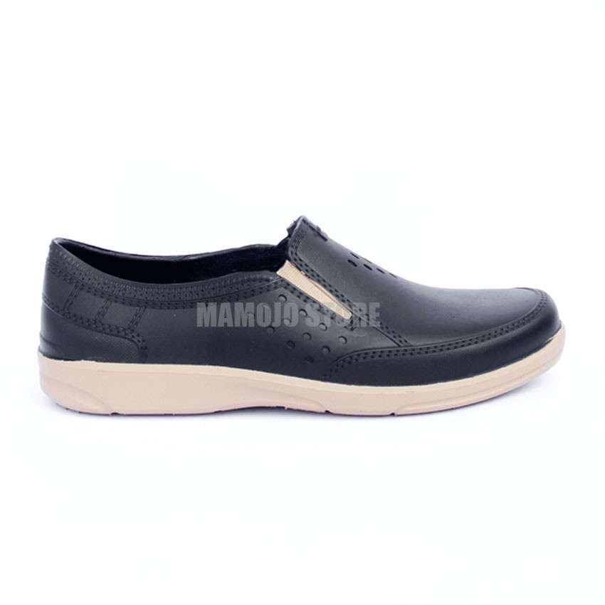 OBRAL Sepatu Pria Slip On Full Karet - Slip on Pria Karet – Sepatu Elastis- Sepatu Slop Pria AWK 557