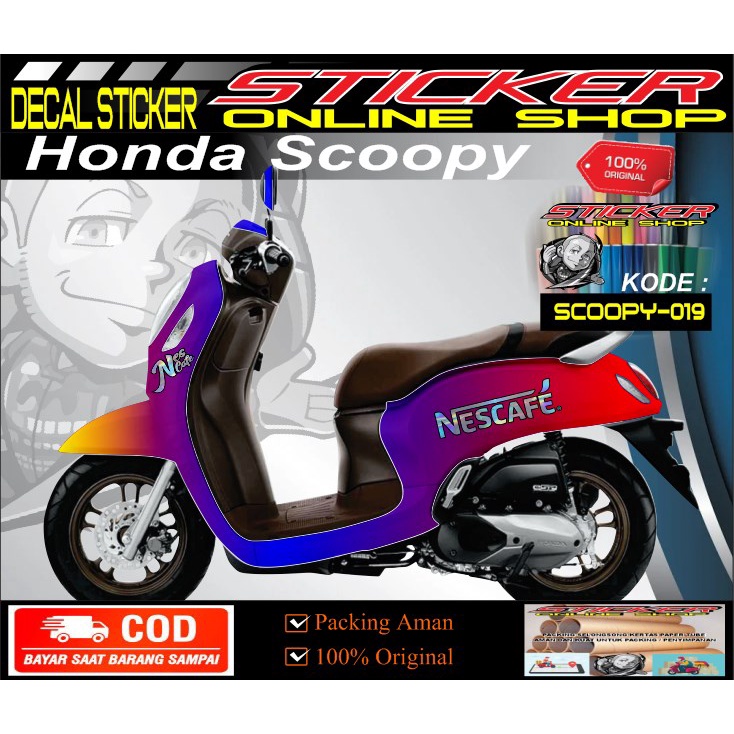 Sticker Decal FULL BODY + FULL PART Scoopy FI Scoopy 2021