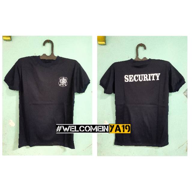 Kaos Pendek Oblong Security / Satpam