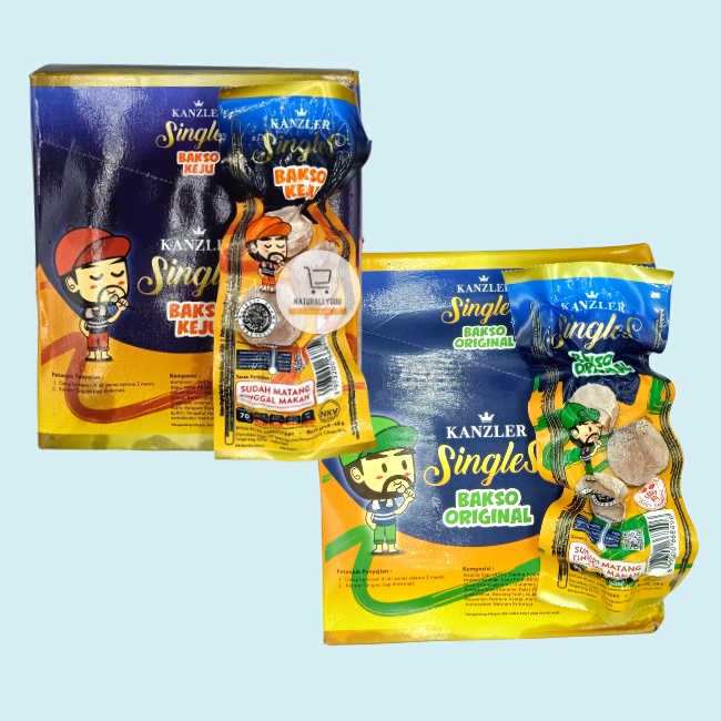 (1BOX) Kanzler Singles Kanzler BAKSO Singles Siap Makan (isi 12pcs)