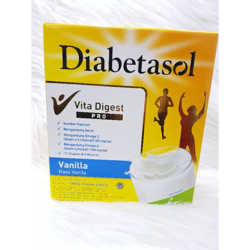 DIABETASOL VANILLA DAN COKLAT 1000G