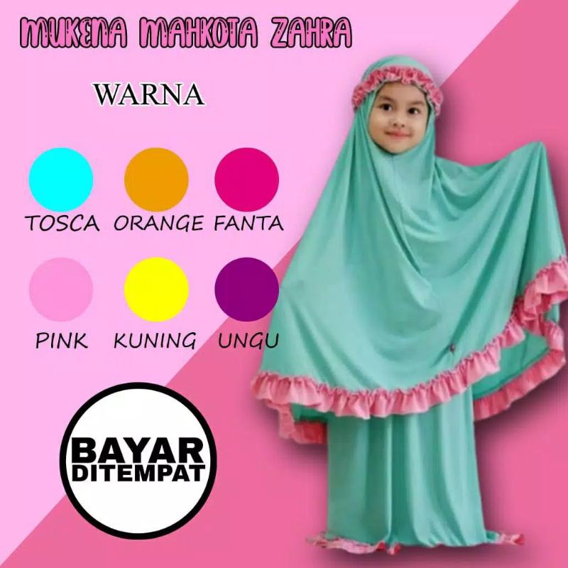 mukena anak zahra kriwil 3-5thn