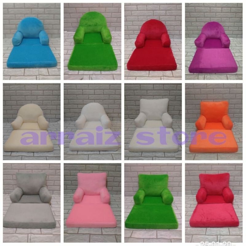 boneka/boneka sofa anak/sofa anak lipat/sofa lipat polos/kado ulang tahun