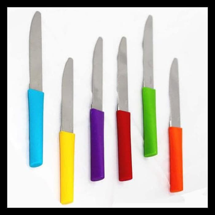 Oxone OX-600 6Pcs Rainbow Steak Knife Set Pisau Steak