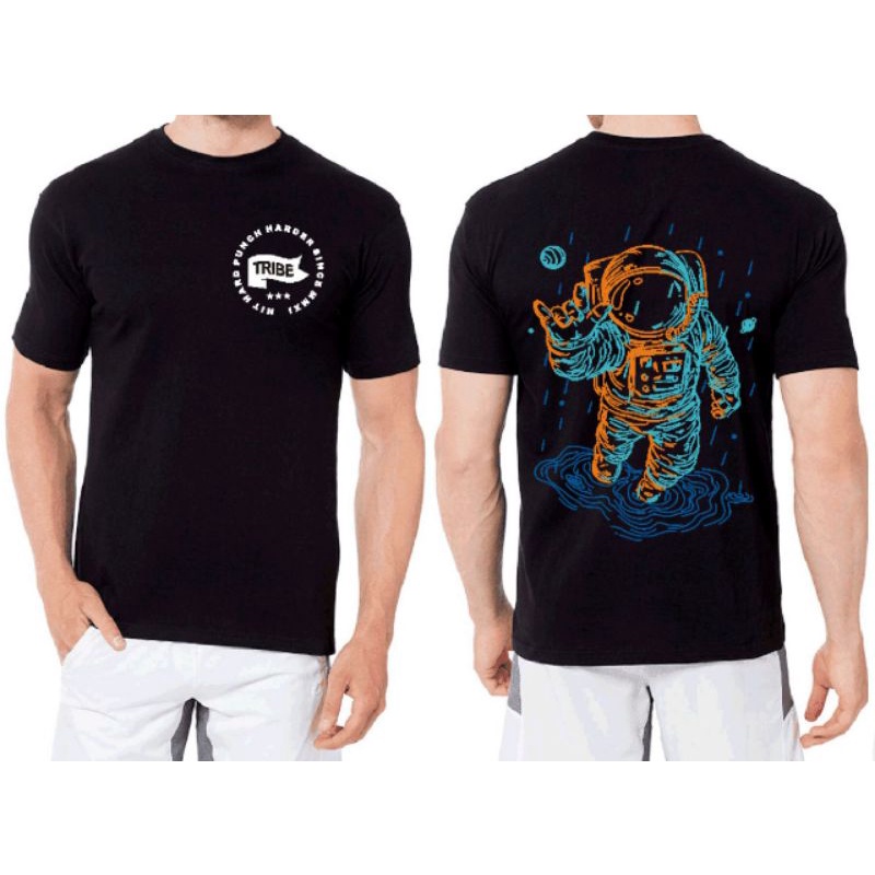 NEL-FASHION LENGAN PENDEK KAOS PRIA/KAOS DISTRO/T-SHIRT TRIBE ASTRONOT FIT L-XL