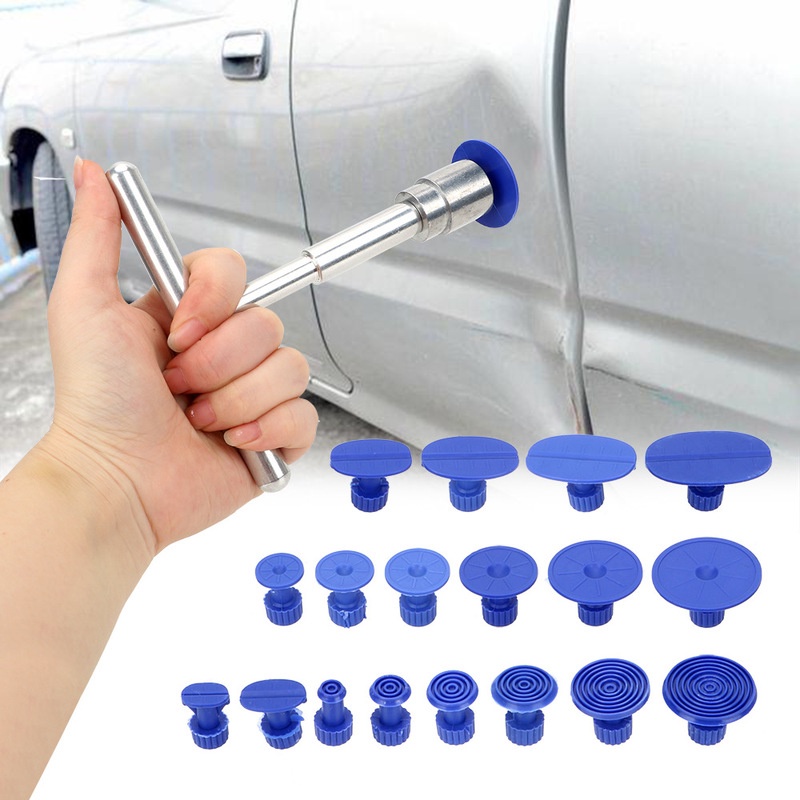 1 Set Alat Penarik Penyok Mobil Universal Bahan Plastik Dengan Suction Cup