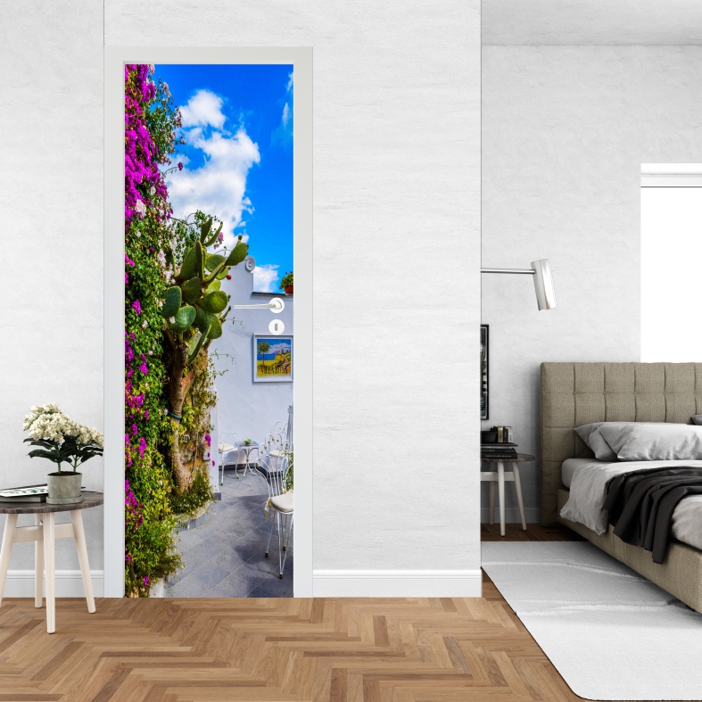 Stiker Pintu Toilet Kamar Mandi Motif 3D Wallpaper Terbaru