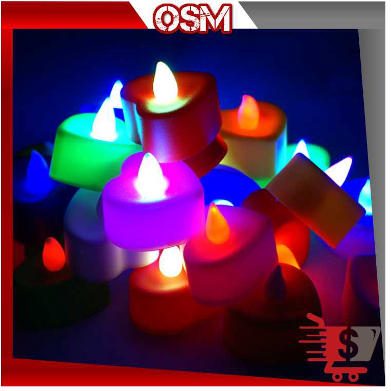 OSM L353 Lilin Mini LED Bentuk Love Electric Candle 