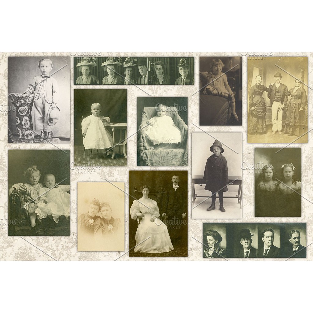 Instant Ancestors Antique Photos - JPEG Ultra HD - Stock Photo