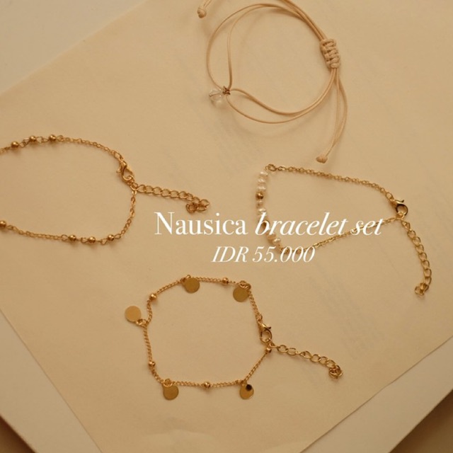 Ark.co - Nausica (Boho &amp; Pearl) Set Bracelet gelang tangan tumpuk