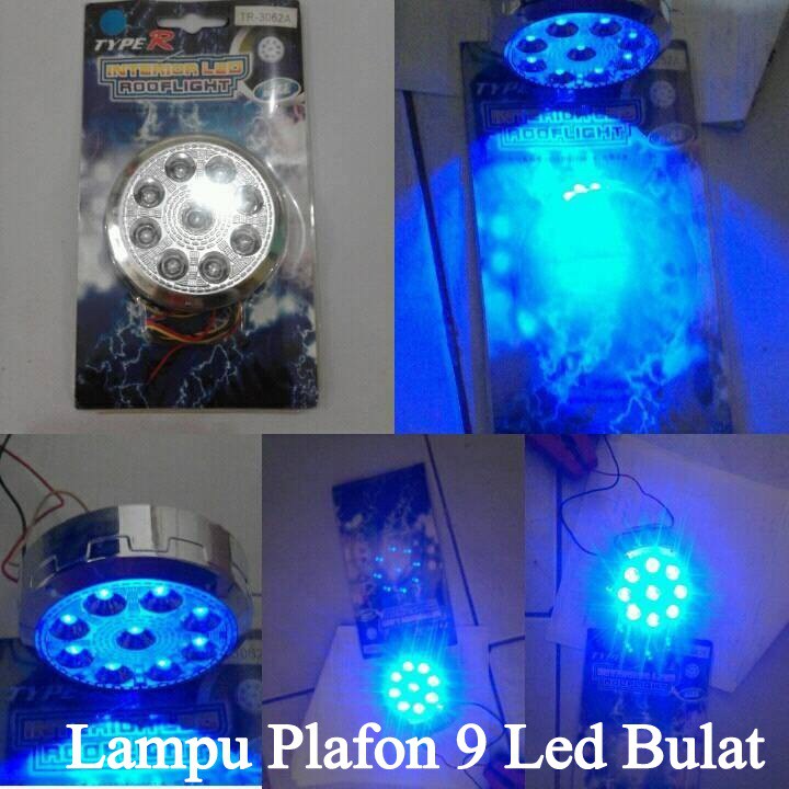 Lampu Plafon 9 Led Bulat