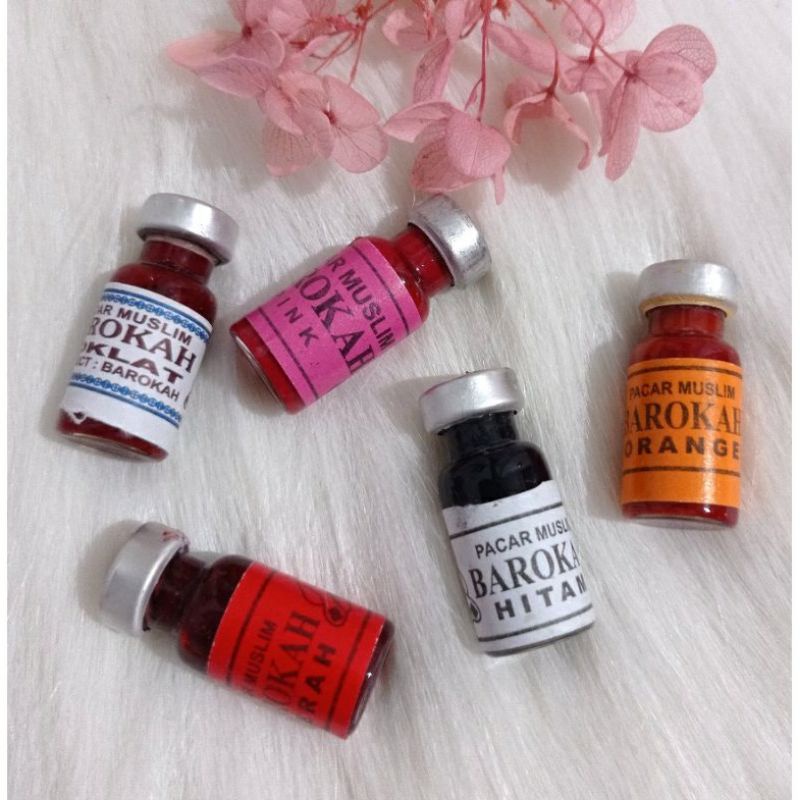 6 PCS PACAR MUSLIM BAROKAH - CAT KUKU KUTEK HALAL - KUTEK O YAFUN - GOLECHA - MADAME GIE - BRASOV