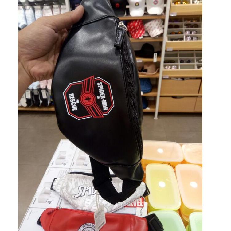 Paling Sesuai.. Miniso waistbag / tas pinggang marvel edition