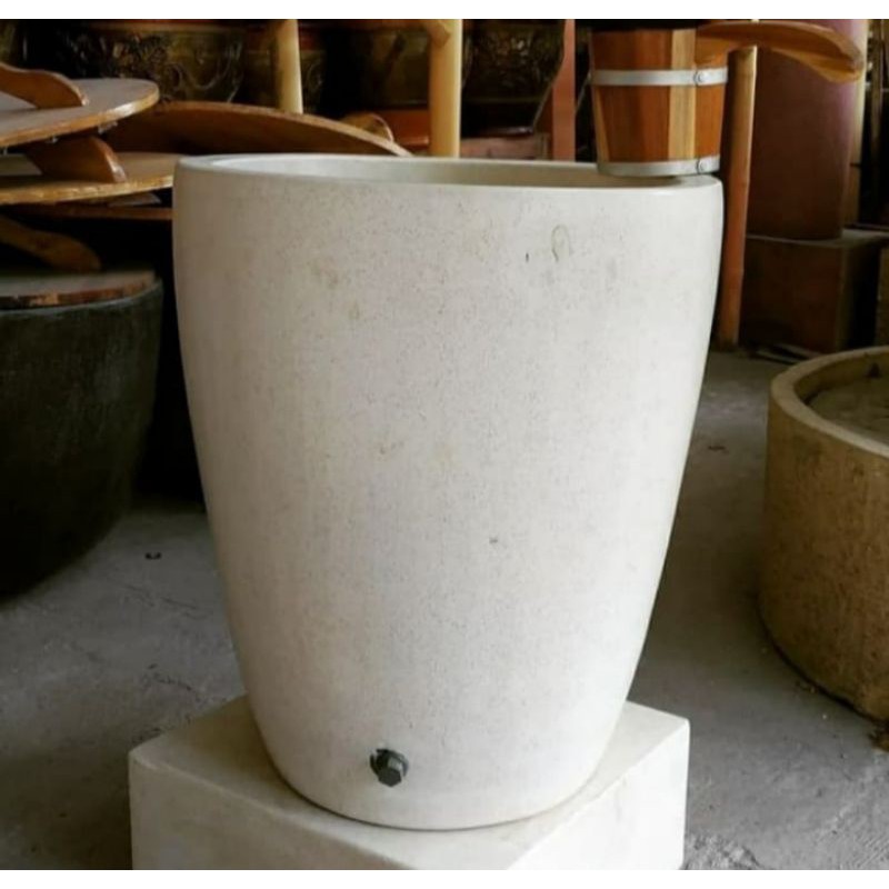 Bak mandi minimalis marmer terrazzo