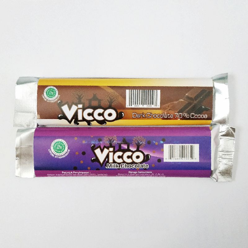 

Vicco Cokelat Bar Kecil | Milk Cokelat dan Dark Cokelat | Cokelat Puslit Jember | Puslit Kopi Kakao | Puslitkoka | Kopi Kakao shop