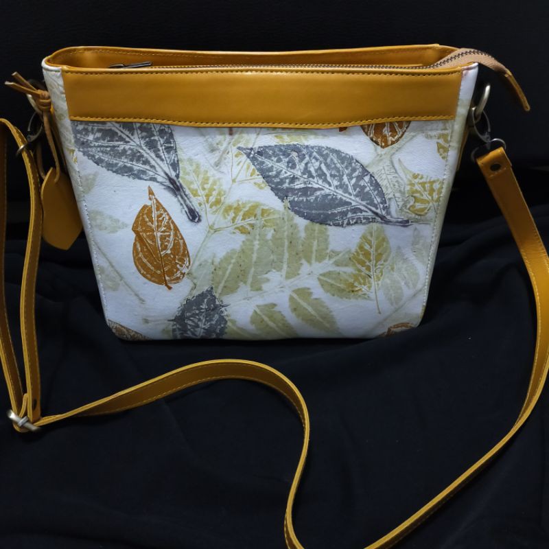 tas kulit ecoprint