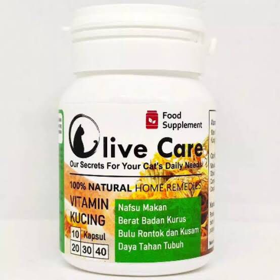 olive care paket vitamin kucing bulu gembul untuk nafsu makan  badan gemuk  bulu lebat  gembul dan c
