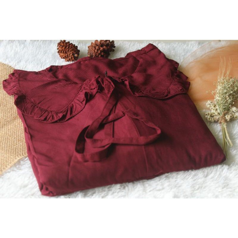 Marina MIDI dres polos maxsi dress/ gamis rayon premium