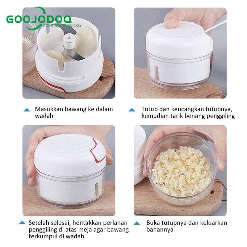 Blender Bumbu Perajang Tepung Daging Mini Manual Stainless Serbaguna