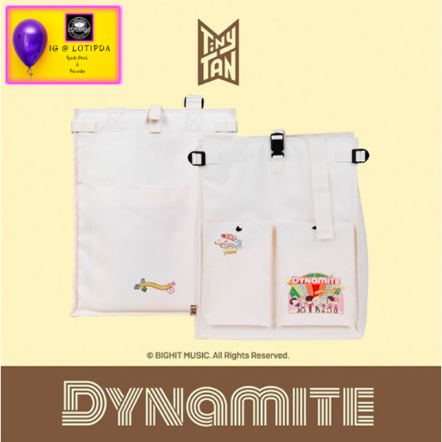 READY STOCK - BTS TINYTAN DYNAMITE MULTI  ECO BAG  TOTE BAG OFFICIAL BT21 BTS OFFICIAL